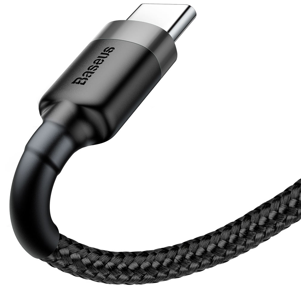 Cable de Datos y Carga USB-A - USB-C Baseus Cafule, 60W, 1m, Gris CATKLF-BG1
