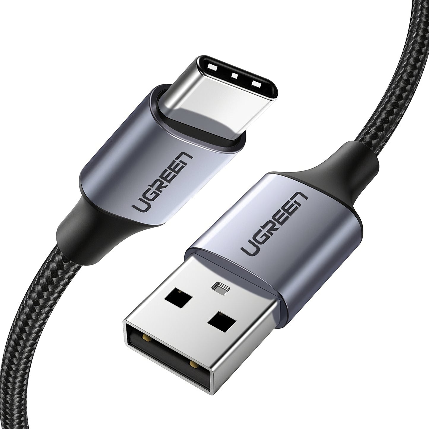 Cable de Datos y Carga USB-A - USB-C UGREEN US288, 18W, 1m, Negro