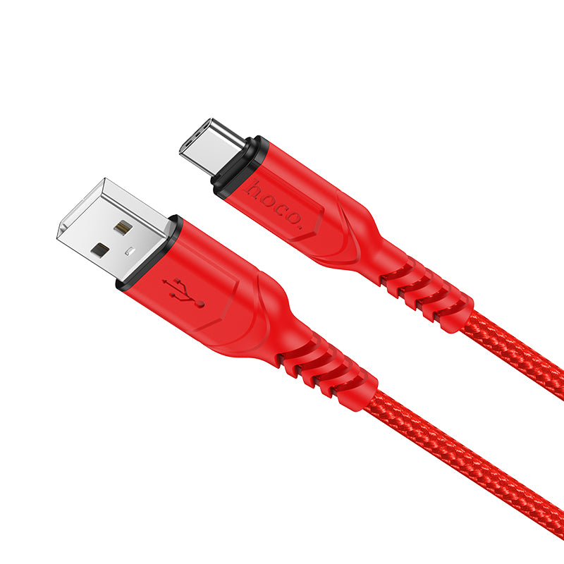 Cable de Datos y Carga USB-A - USB-C HOCO X59 Victory, 18W, 1m, Rojo