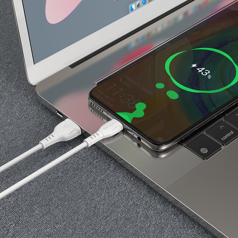 Cable de Datos y Carga USB-A - USB-C Borofone BX51 Triumph, 20W, 1m, Blanco