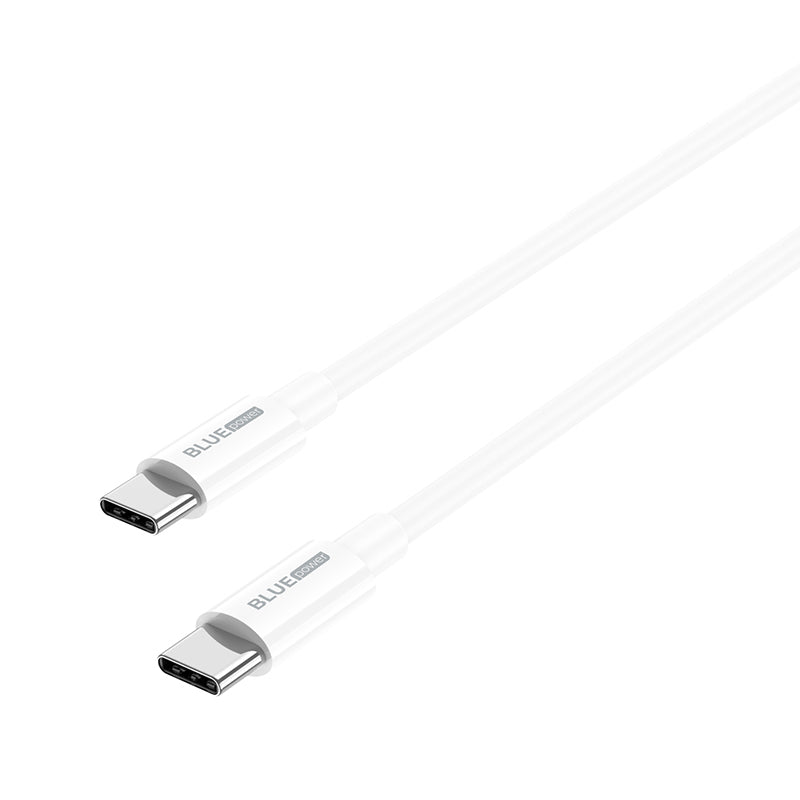 Cable de Datos y Carga USB-C - USB-C BLUE Power BBX44, 100W, 1m, Blanco