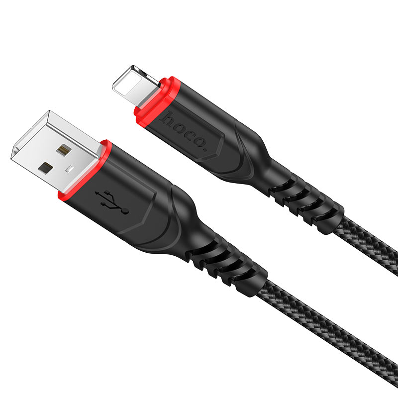 Cable de Datos y Carga USB-A - Lightning HOCO X59 Victory, 18W, 1m, Negro