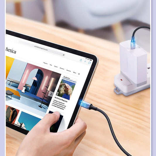 Cable de carga y datos USB-C - USB-C UGREEN US316, 100W, 1m, Gris