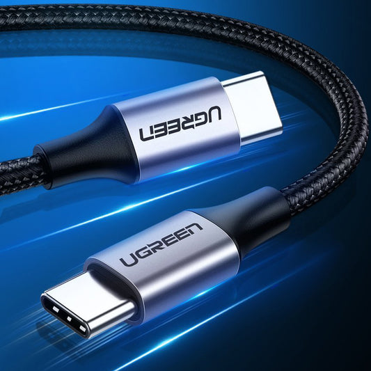 Cable de Datos y Carga USB-C - USB-C UGREEN US261, 60W, 1m, Gris