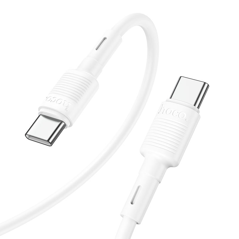 Cable de Datos y Carga USB-C - USB-C HOCO X83 Victory, 60W, 1m, Blanco
