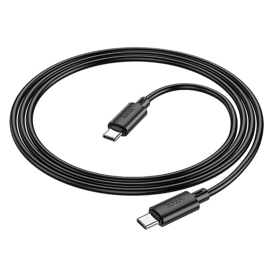 Cable de carga y datos USB-C - USB-C HOCO X88, 60W, 1m, Negro