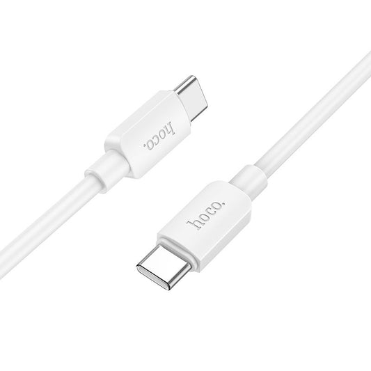 Cable de carga y datos USB-C - USB-C HOCO HOCO X96, 60W, 1m, Blanco
