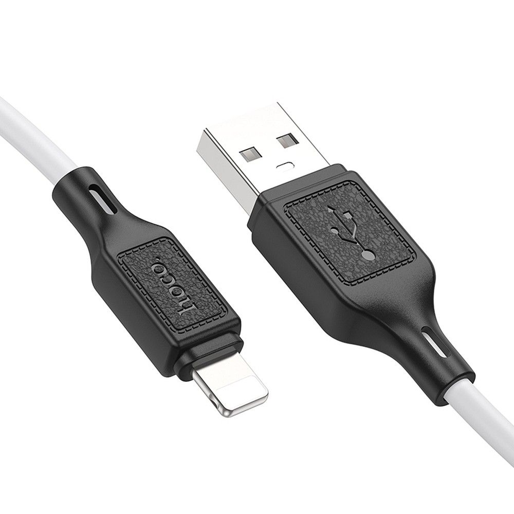 Cable de Datos y Carga USB-A - Lightning HOCO X90, 18W, 1m, Blanco