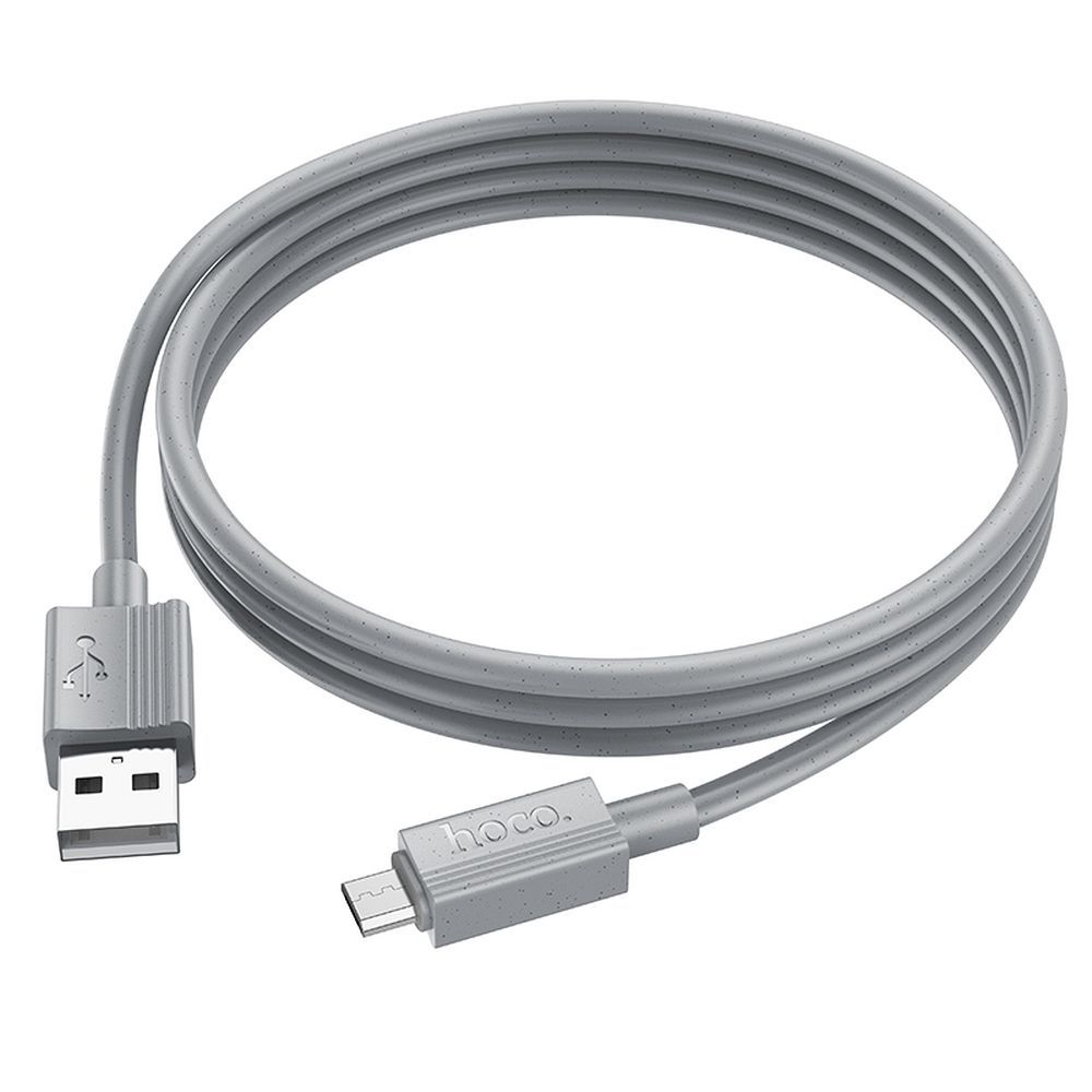 Cable de Datos y Carga USB-A - microUSB HOCO X107, 18W, 1m, Gris