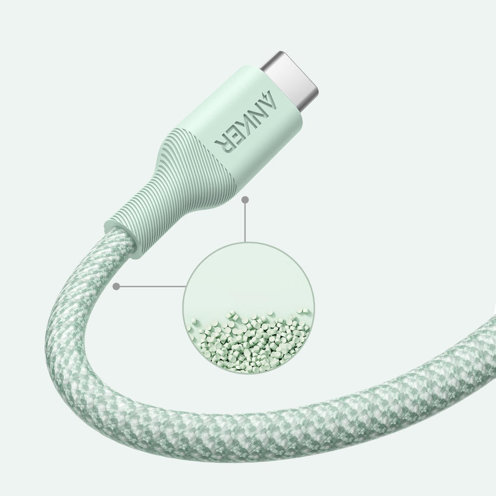 Cable de Datos y Carga USB-C - USB-C Anker 544, 140W, 1.8m, Verde A80F6H61