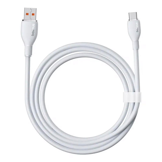 Cable de Datos y Carga USB-A a USB-C Baseus Pudding, 100W, 2m, Blanco P10355703221-01