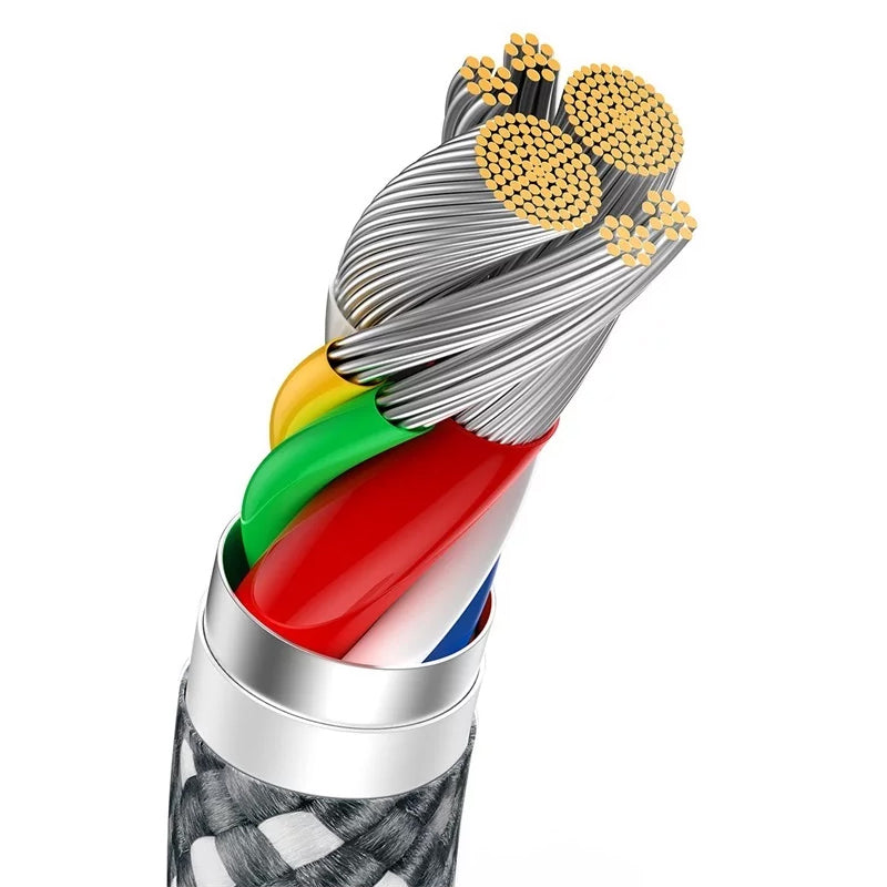 Cable de Datos y Carga USB-C - USB-C Baseus Dynamic Series, 100W, 1m, Gris CALD000216