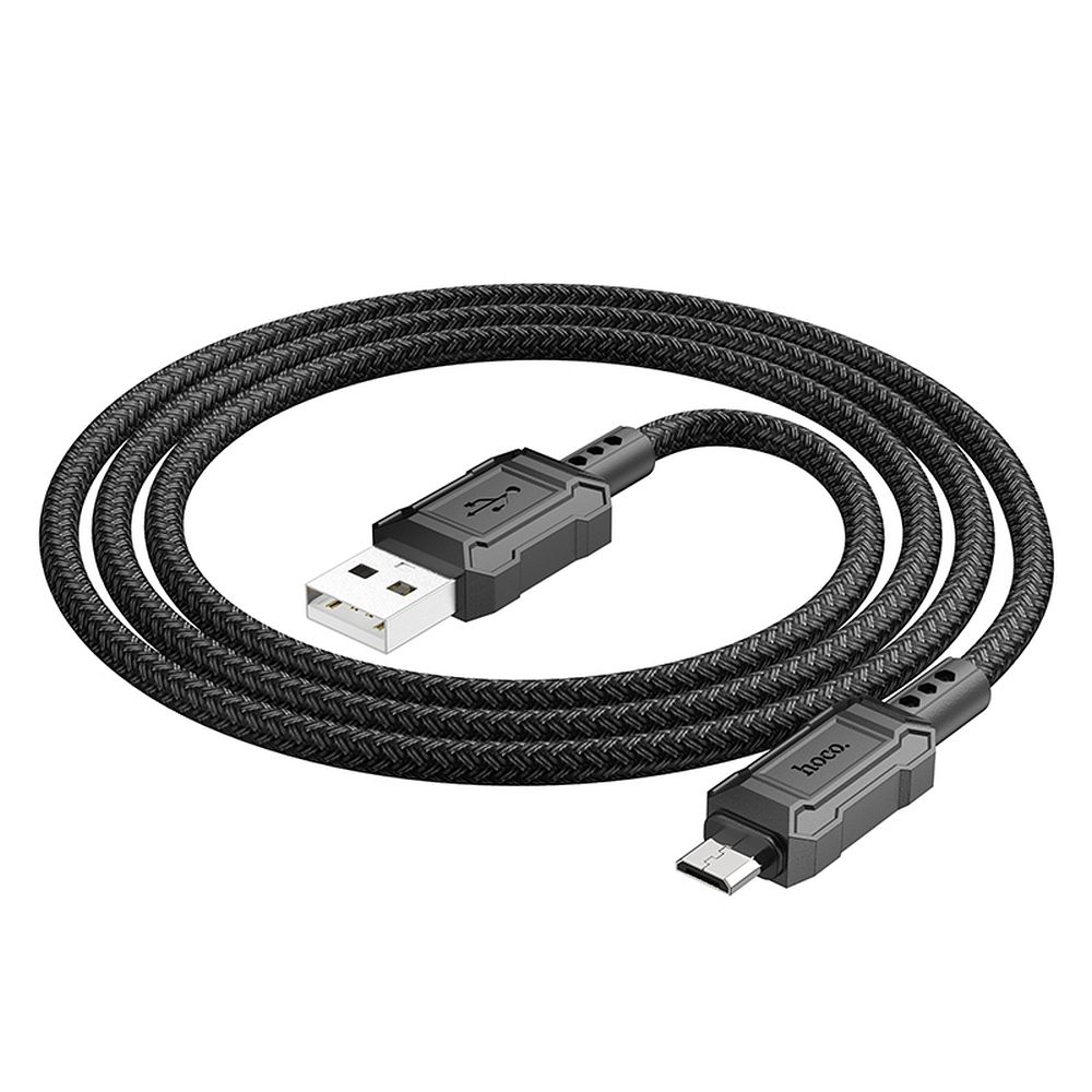 Cable de Datos y Carga USB-A - microUSB HOCO Leader X94, 18W, 1m, Negro