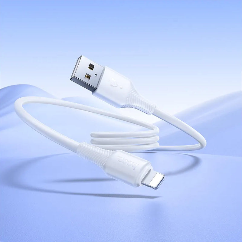 Cable de Datos y Carga USB-C - Lightning HOCO X120, 20W, 1m, Blanco