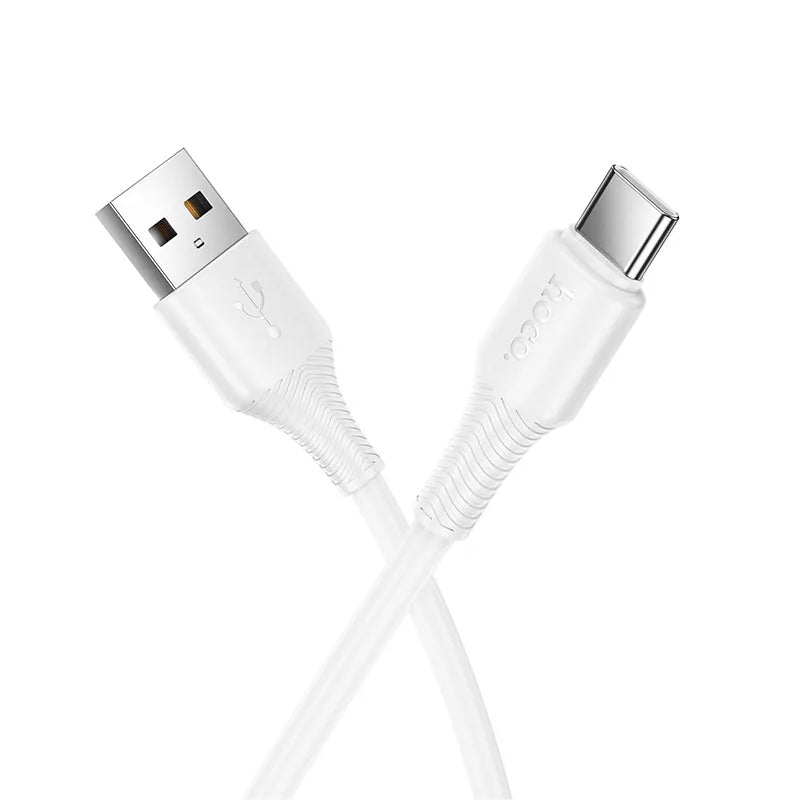 Cable de Datos y Carga USB-A - USB-C HOCO X120, 60W, 1m, Blanco