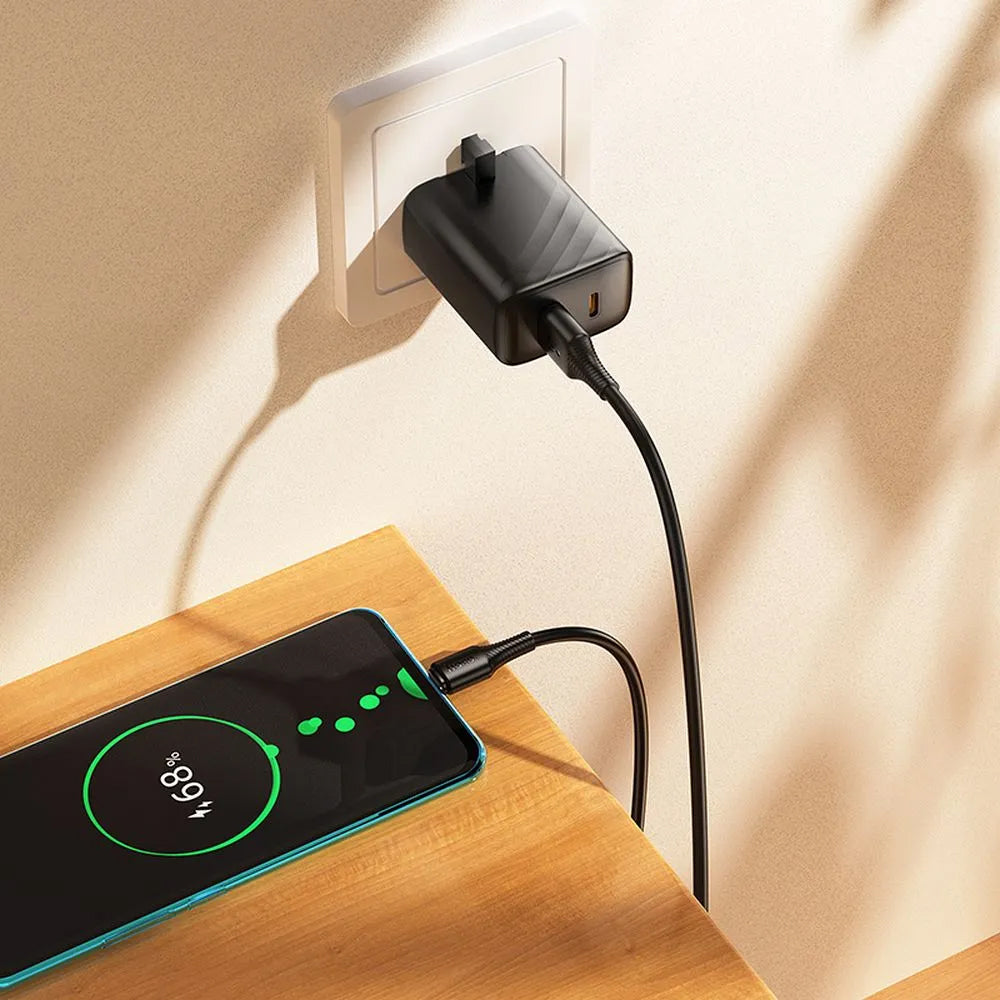 Cable de Datos y Carga USB-A - USB-C HOCO X120, 60W, 1m, Negro