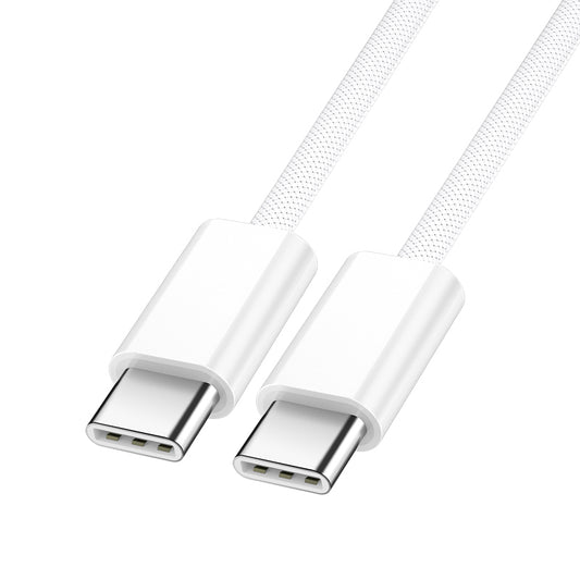 Cable de Datos y Carga USB-C - USB-C BWOO BO-X284, 60W, 2m, Blanco