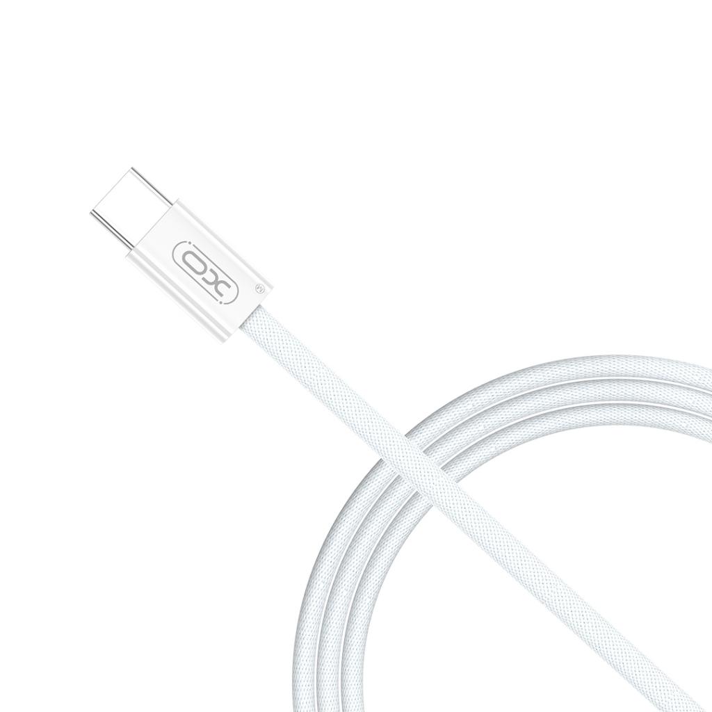 Cable de Datos y Carga USB-C - USB-C XO Design NB-Q260B, 60W, 1.5m, Blanco