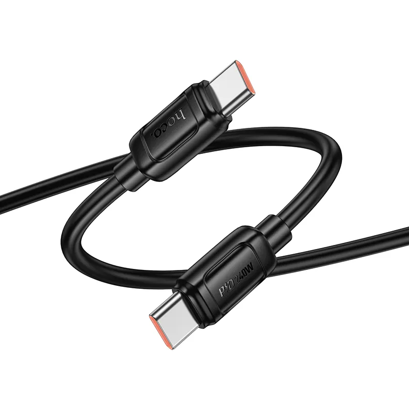 Cable de Datos y Carga USB-C - USB-C HOCO X115, 240W, 1m, Negro