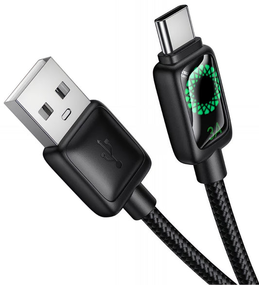 Cable de Datos y Carga USB-A - USB-C HOCO U146, 36W, 1.2m, Negro