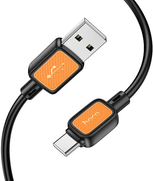 Cable de Datos y Carga USB-A - USB-C HOCO X108, 18W, 1m, Negro