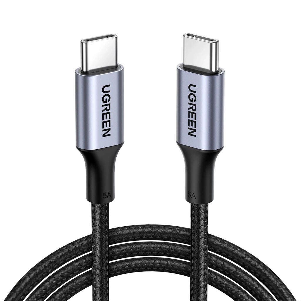 Cable de Datos y Carga USB-C - USB-C UGREEN US316, 100W, 0.5m, Gris