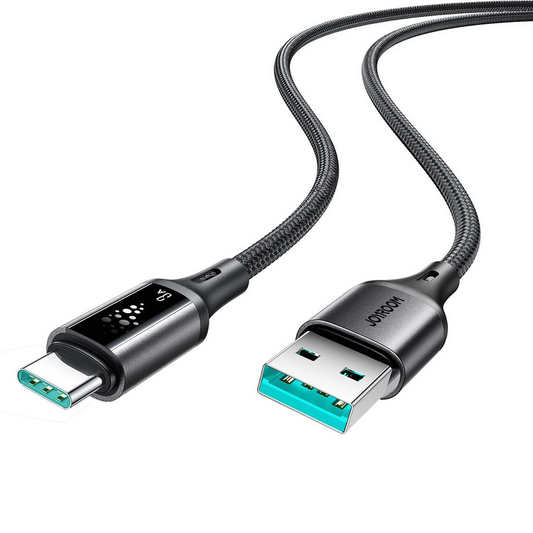 Cable de Datos y Carga USB-A - USB-C Joyroom S-A60 StarTalk, 18W, 1.2m, Negro