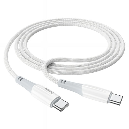 Cable de Datos y Carga USB-C - USB-C HOCO X70, 60W, 1m, Blanco