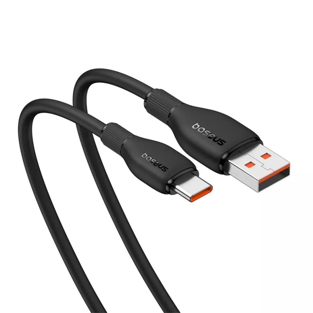 Cable de Datos y Carga USB-A - USB-C Baseus Pudding, 100W, 1.2m, Negro P10355703111-00