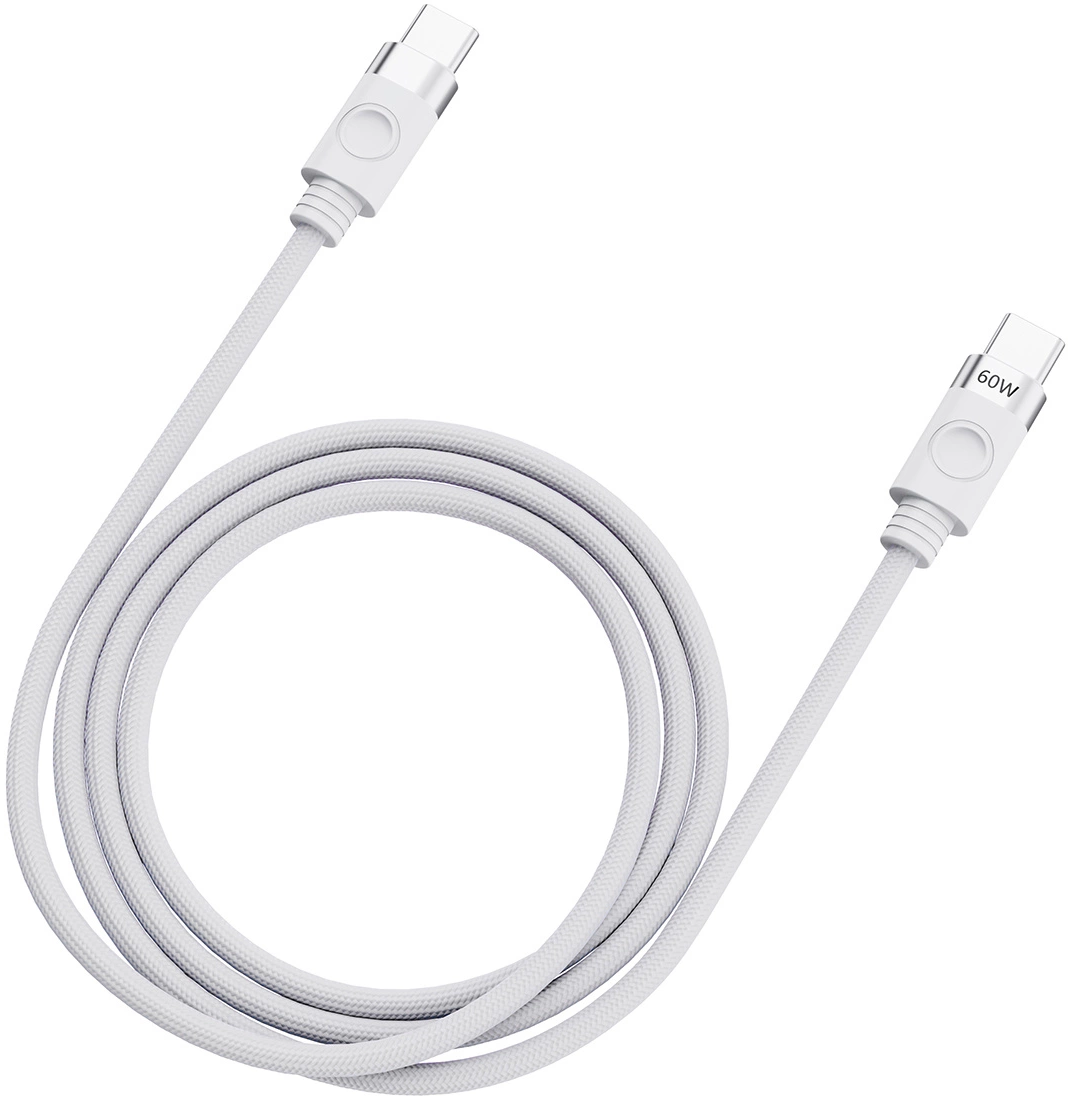 Cable de Datos y Carga USB-C - USB-C Orico CDX, 60W, 1m, Blanco