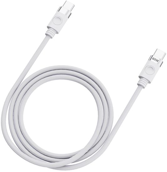 Cable de Datos y Carga USB-C - USB-C Orico CDX, 60W, 1m, Blanco