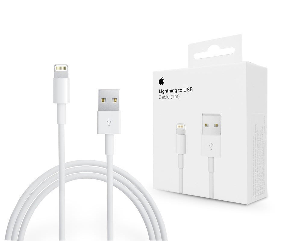 Cable de Datos y Carga USB-A - Lightning Apple A1480, 18W, 1m, Blanco MUQW3ZM/A