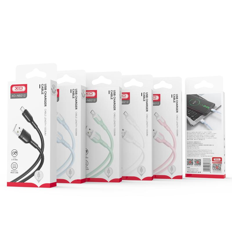 Cable de Datos y Carga USB-A - Lightning XO Design NB212, 18W, 1m, Rosa