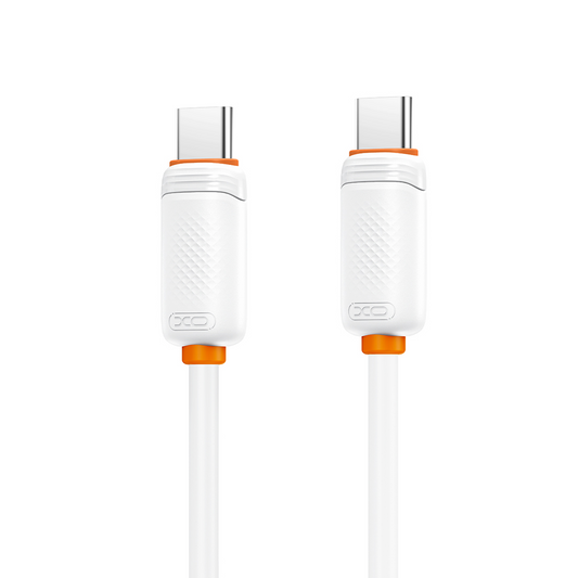 Cable de Datos y Carga USB-C - USB-C XO Design NB-Q298, 240W, 1m, Blanco