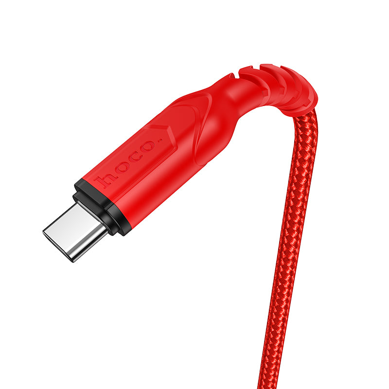 Cable de Datos y Carga USB-A - USB-C HOCO X59 Victory, 18W, 1m, Rojo