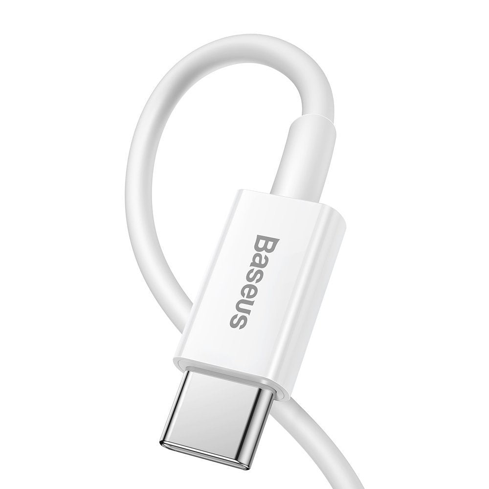 Cable de datos y carga USB-C - Lightning Baseus Superior Series, 20W, 0,25m, Blanco CATLYS-02