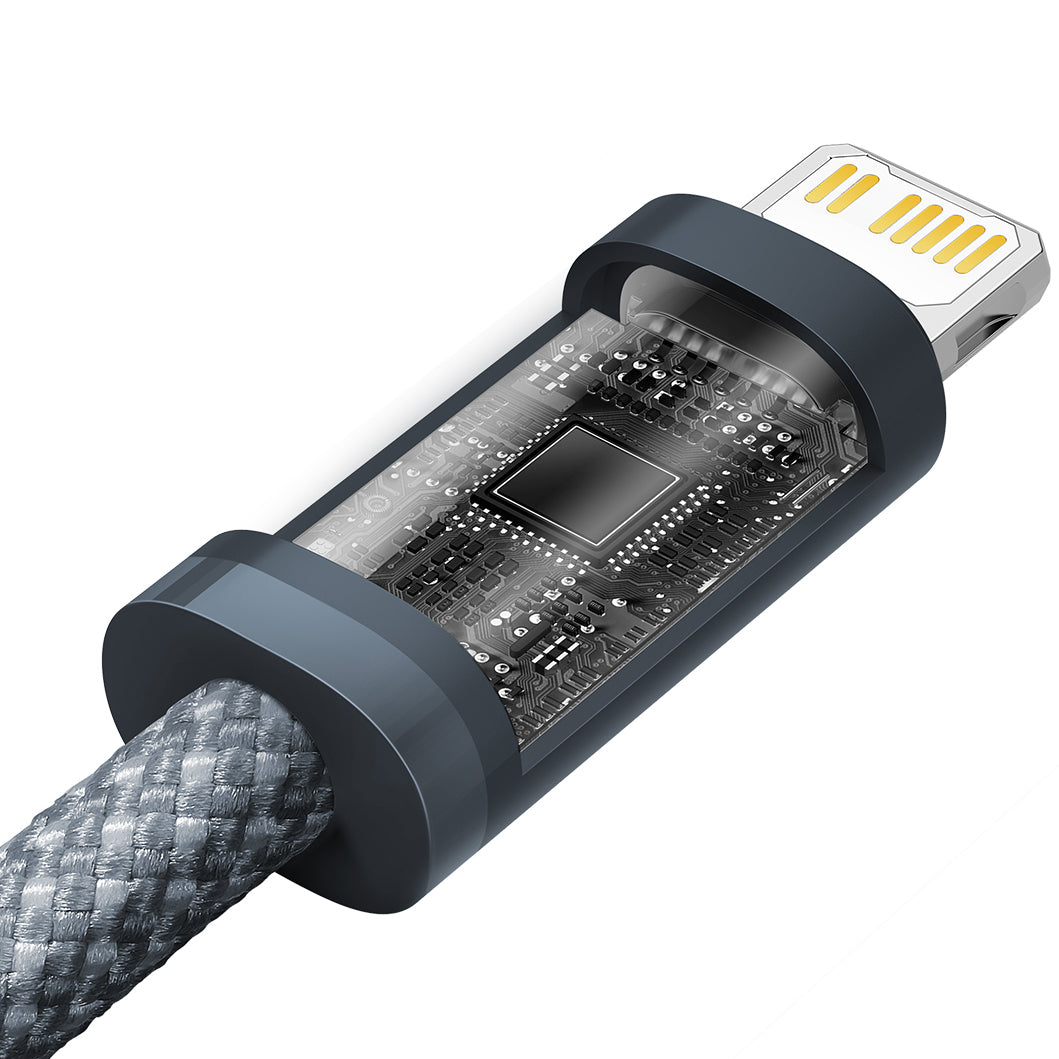 Cable de Datos y Carga USB-C - Lightning Baseus Dynamic Series, 20W, 1m, Gris CALD000016