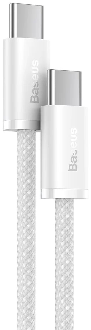 Cable de carga y datos USB-C - USB-C Baseus Dynamic Series, 100 W, 1 m, blanco CALD000202