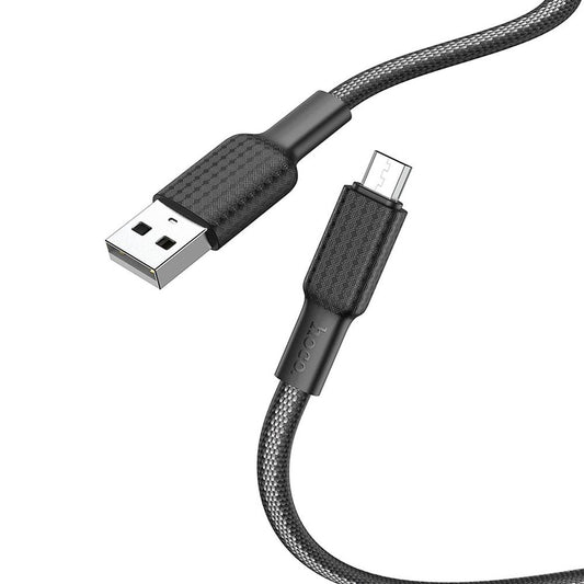 HOCO X69 Cable de carga y datos USB-A - microUSB, 18 W, 1 m, negro