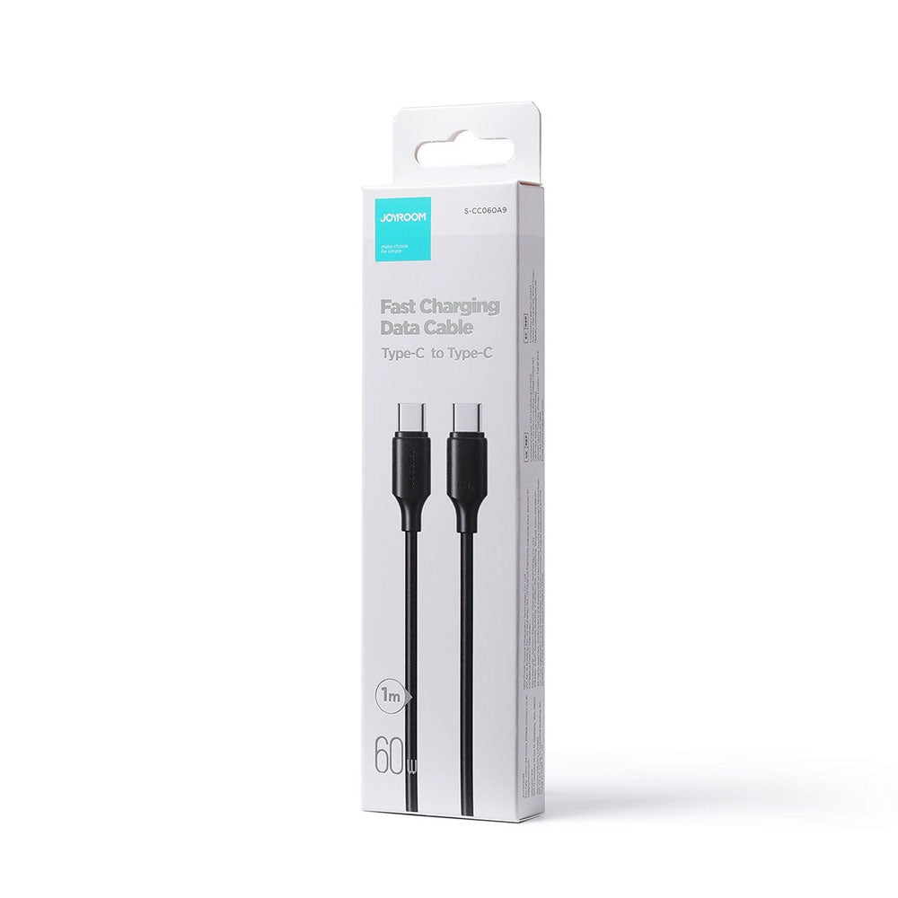 Cable de Datos y Carga USB-C - USB-C Joyroom S-A9, 60W, 1m, Negro