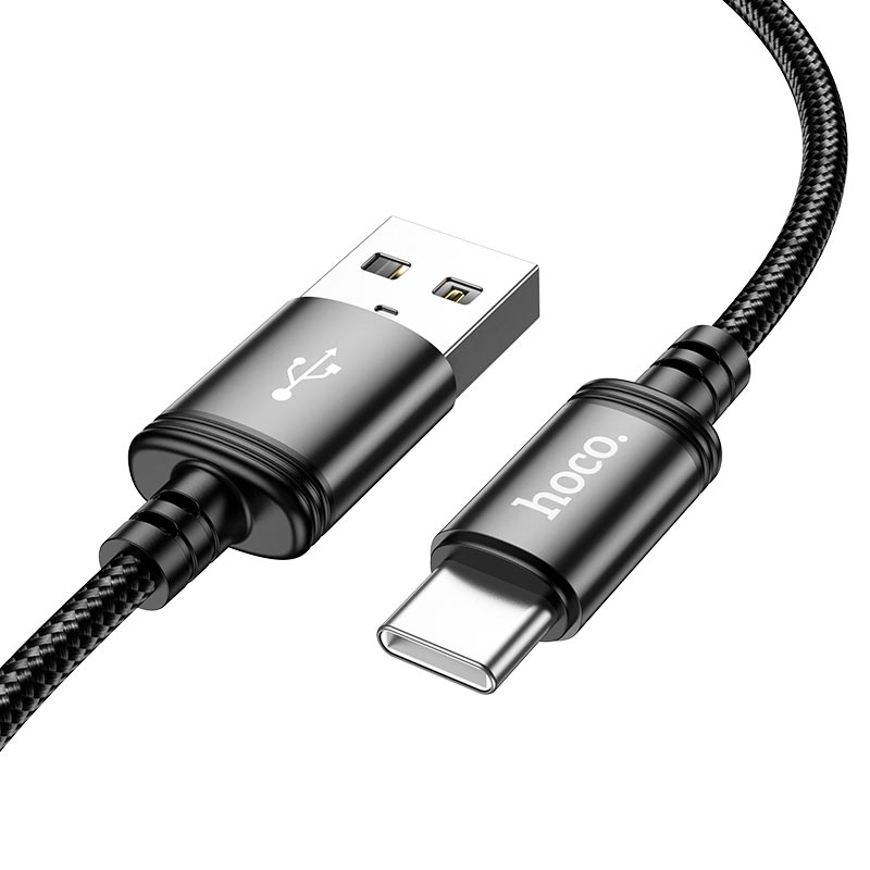 Cable de Datos y Carga USB-A - USB-C HOCO X91, 18W, 3m, Negro