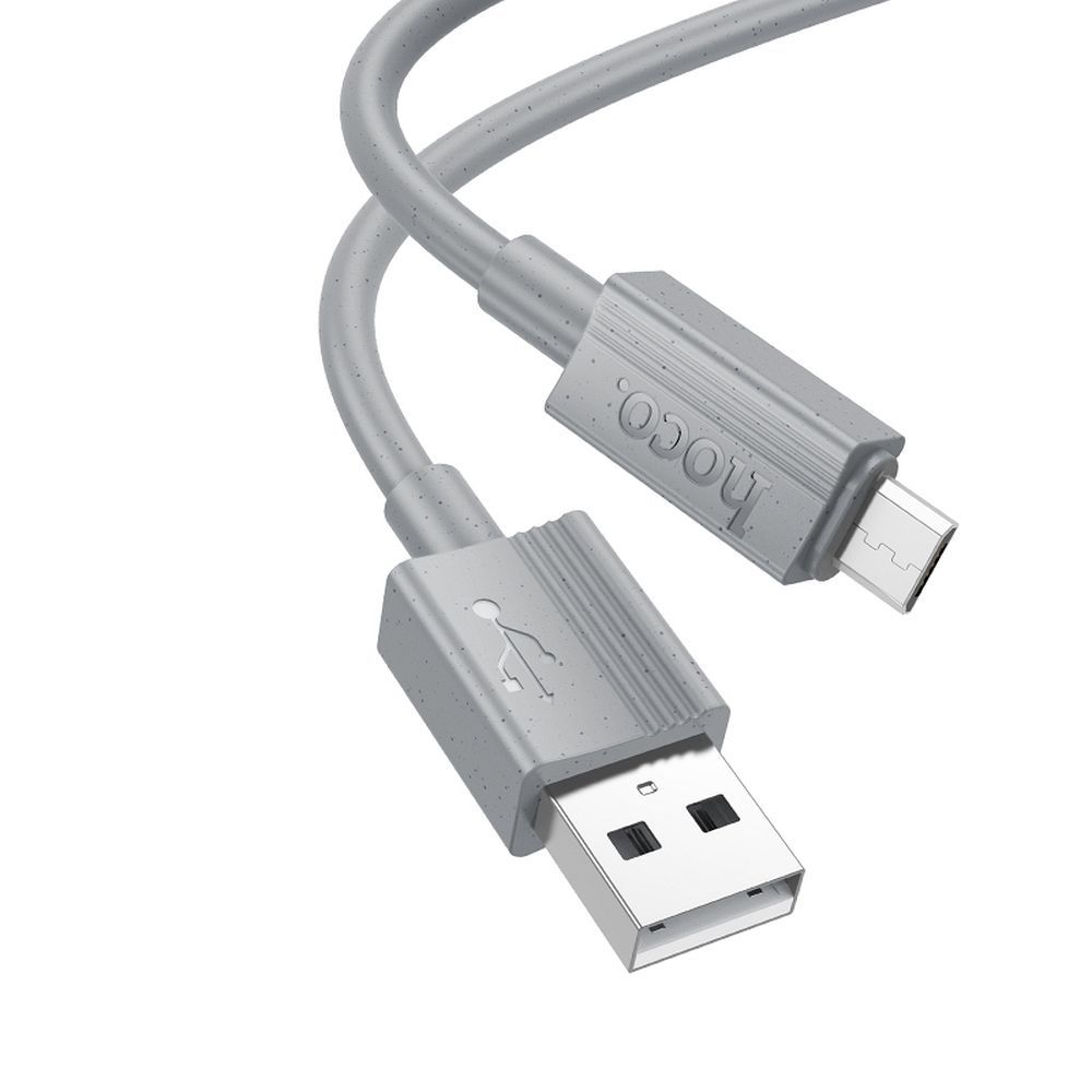Cable de Datos y Carga USB-A - microUSB HOCO X107, 18W, 1m, Gris