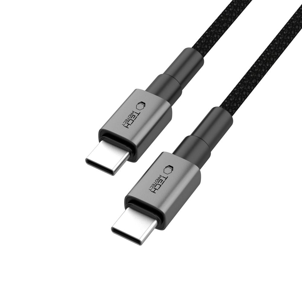 Cable de Datos y Carga USB-C - USB-C Tech-Protect Ultraboost DNA, 60W, 0.5m, Gris