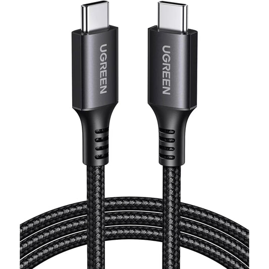 Cable de carga y datos USB-C - USB-C UGREEN US567, 60W, 1m, Gris
