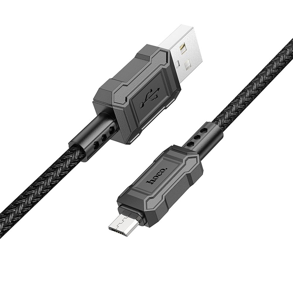 Cable de Datos y Carga USB-A - microUSB HOCO Leader X94, 18W, 1m, Negro