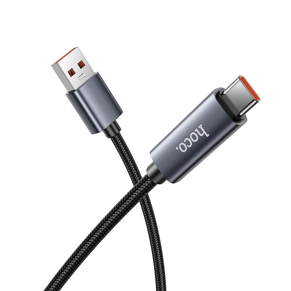 Cable de Datos y Carga USB-A - USB-C HOCO Display X112, 100W, 1m, Negro