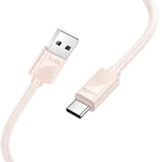 Cable de Datos y Carga USB-A - USB-C HOCO X114, 18W, 1m, Rosa