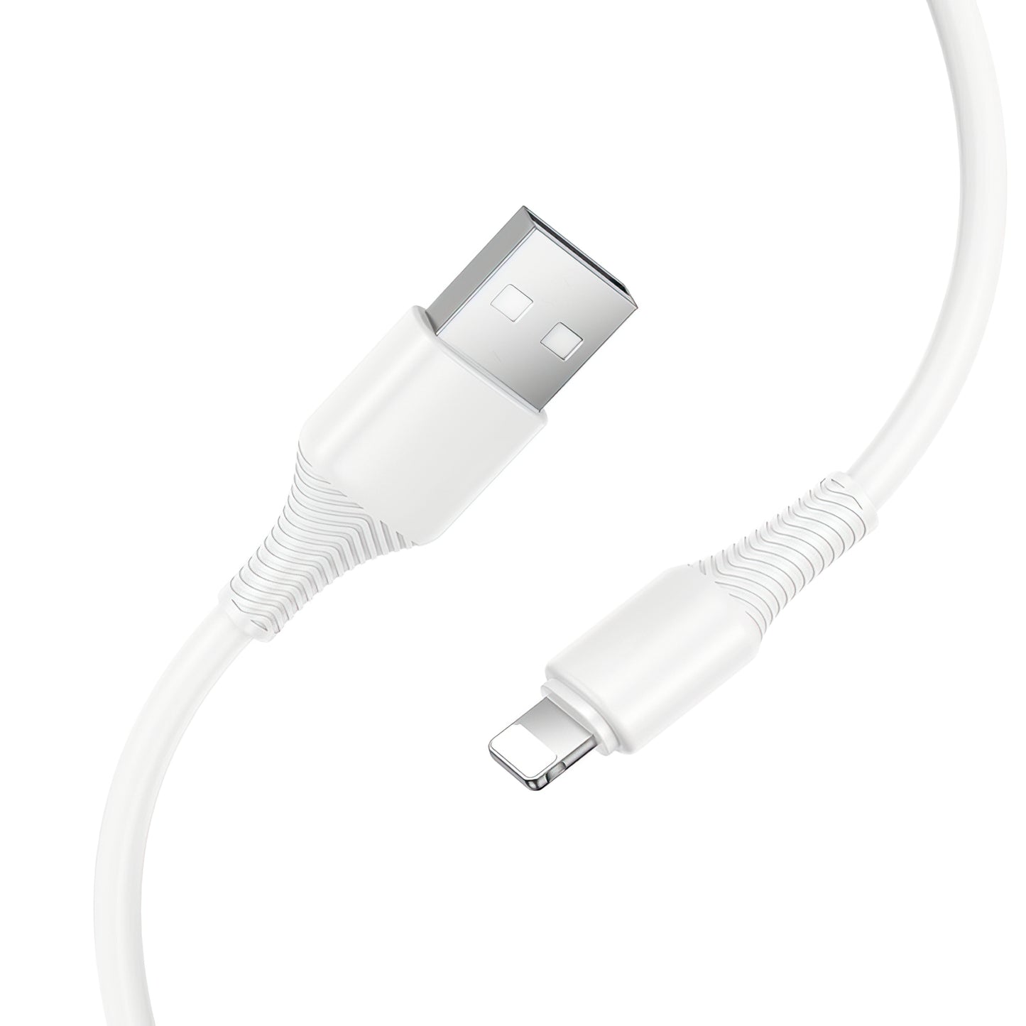 Cable de Datos y Carga USB-A - Lightning HOCO X120, 18W, 1m, Blanco