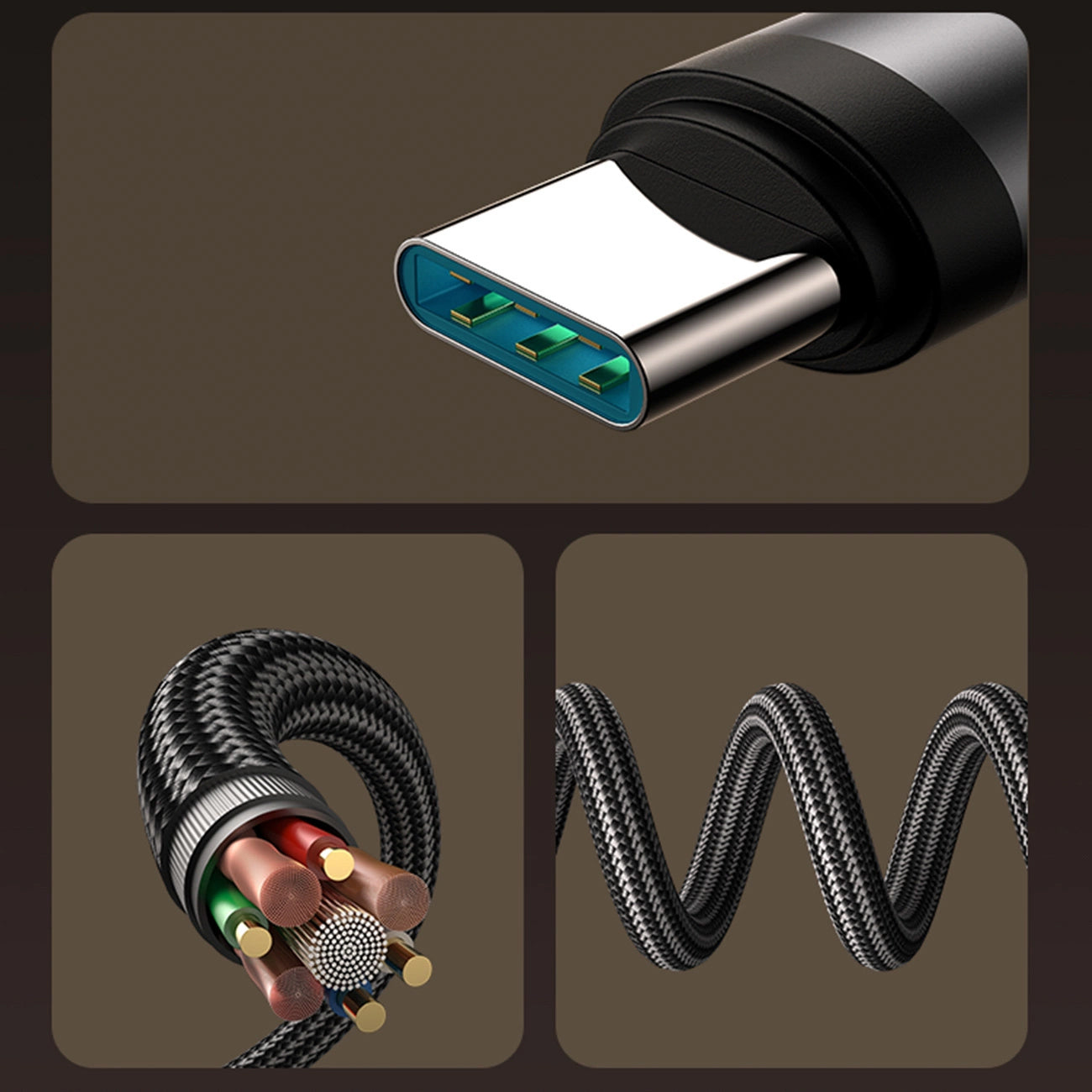 Cable de Datos y Carga USB-C - USB-C Joyroom S-A56 EnjoyX Angled, 60W, 1.2m, Negro