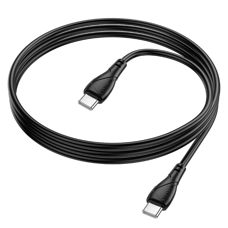 Cable de Datos y Carga USB-C - USB-C Borofone BX121 Energy, 60W, 1m, Negro